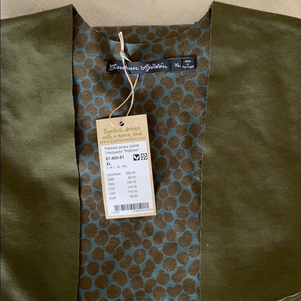 Gudrun Sjoden  jersey jacket XL